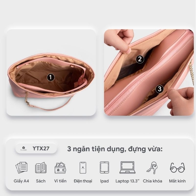 Túi xách nữ công sở Yuumy Seasand YTX27