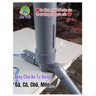 Máy đẩy thức ăn v7 cho gà cá mèo ăn tự động an tcs