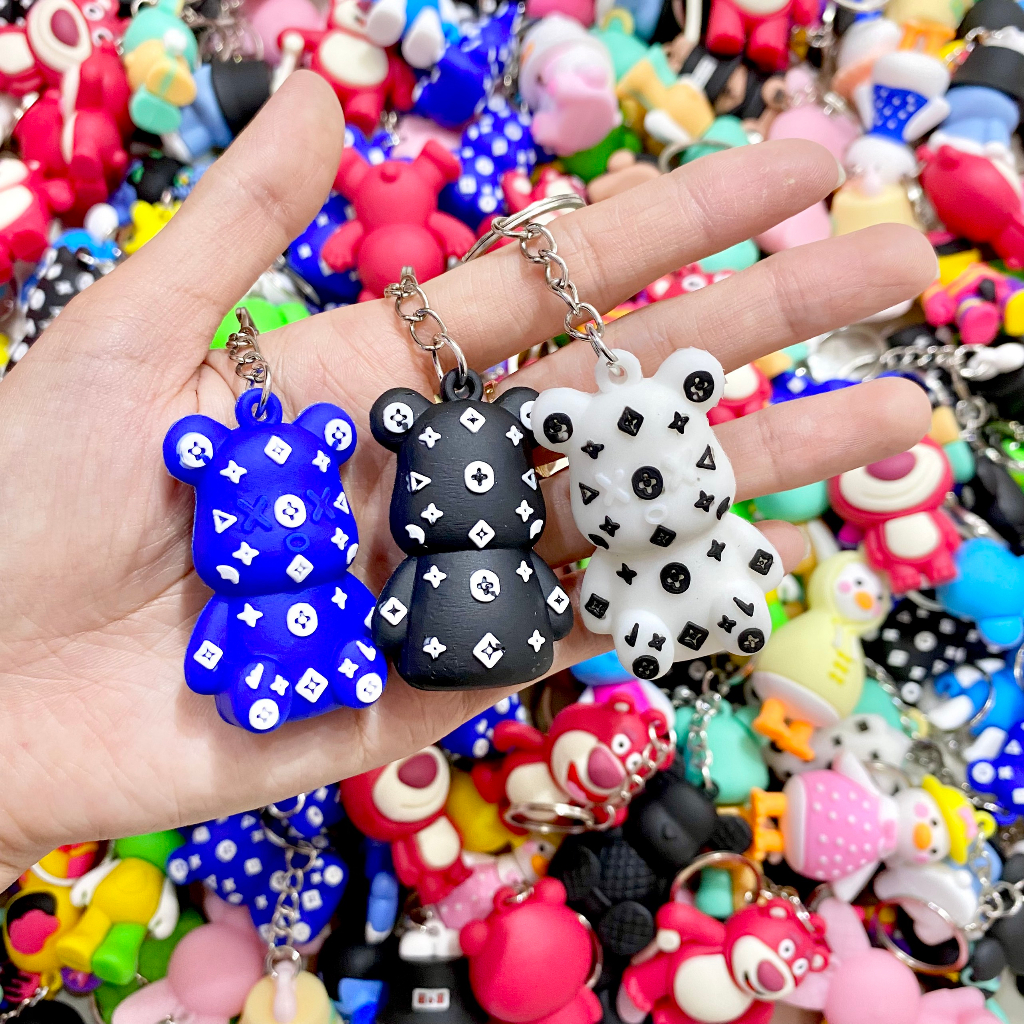 Móc khóa 3d, phụ kiên treo balo, túi xách xin xắn