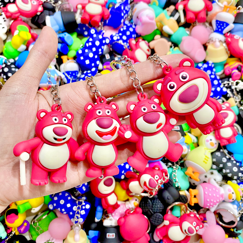 Móc khóa 3d, phụ kiên treo balo, túi xách xin xắn