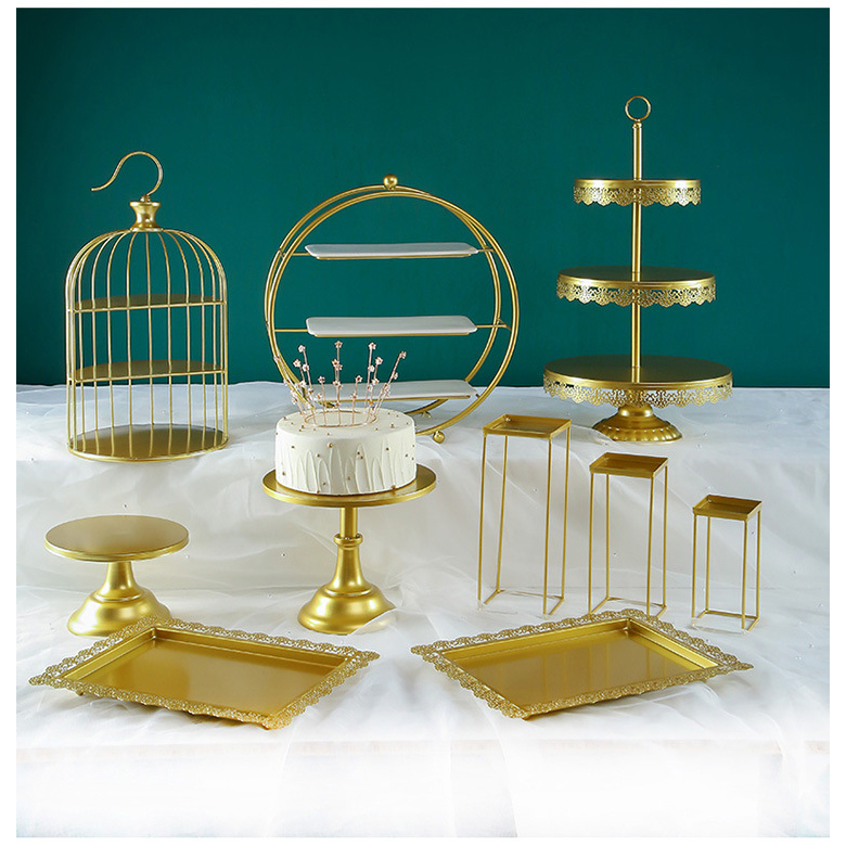 Bộ Khay Bánh Cakestand Bắc Âu Vintage bày bàn Tiệc Khai Trương, Sinh Nhật, Teabreak bánh ngọt 🍰