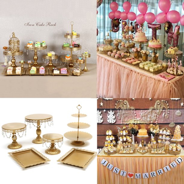 Bộ Khay Bánh Cakestand Bắc Âu Vintage bày bàn Tiệc Khai Trương, Sinh Nhật, Teabreak bánh ngọt 🍰