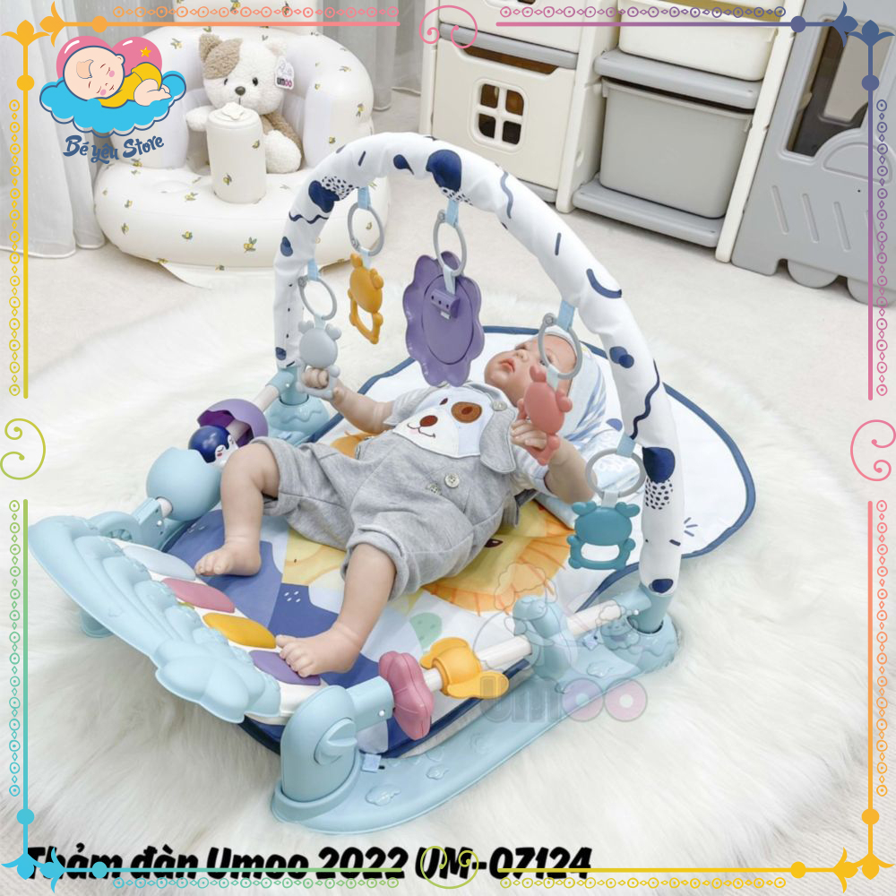 Thảm Đàn Umoo Thiết Kế Mới Nhất 2023 Um-07124 - Món Đồ Chơi Đầu Đời, Đánh Thức Mọi Giác Quan Của Bé