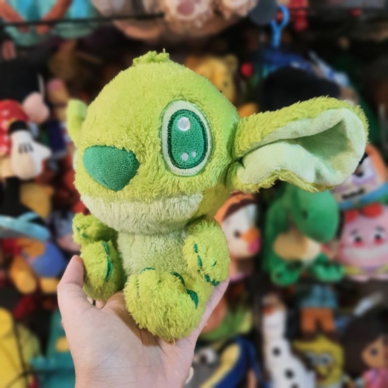 Gấu Bông Stitch Lông Xù Xanh Lá Trong Stitch & Lilo