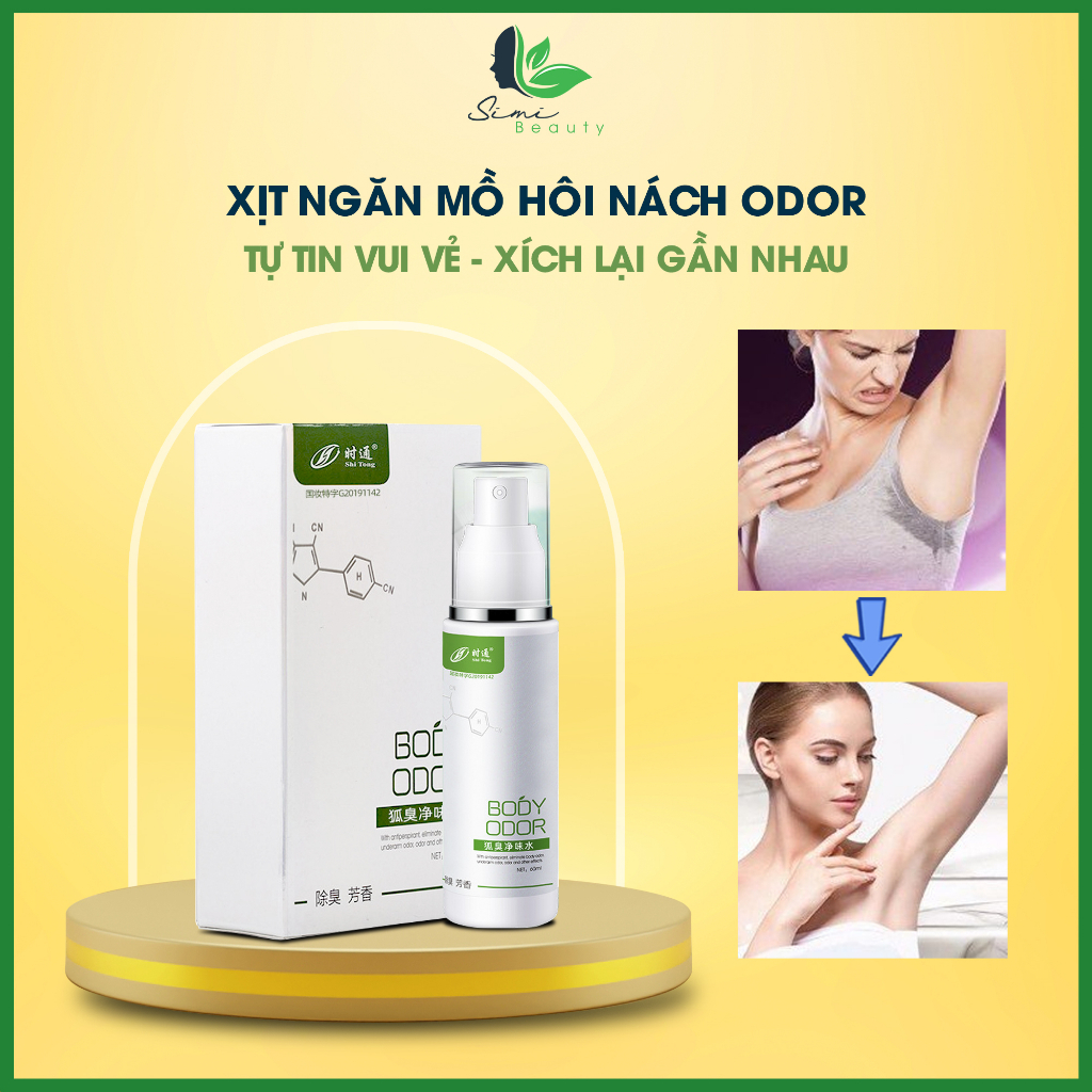 Xịt khử mồ hôi nách Odor - Điều tiết mồ hôi Odor, khử mồ hôi, giữ vùng da dưới cánh tay khô thoáng
