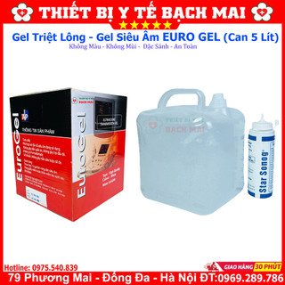 Gel triệt lông trắng - gel siêu âm - can 5 lít