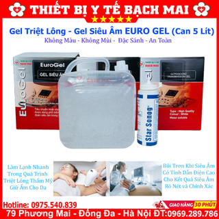 Gel Triệt Lông Euro Gel 5 Lít - Gel Siêu Âm Màu Trắng