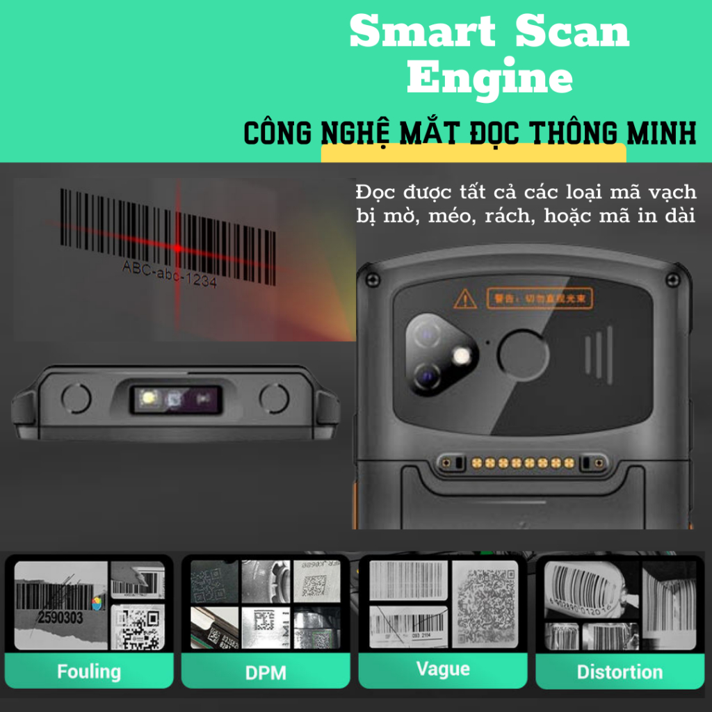 Máy quét mã vạch PDA - Máy kiểm kho PDA Android 12 – Máy PDA OPTORI JK01