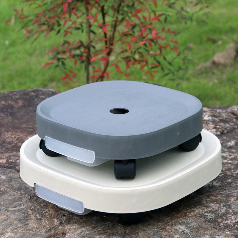 Đế chậu cây -Đế Kê Chậu cây Có Bánh Xe và khay hứng nước thông minh