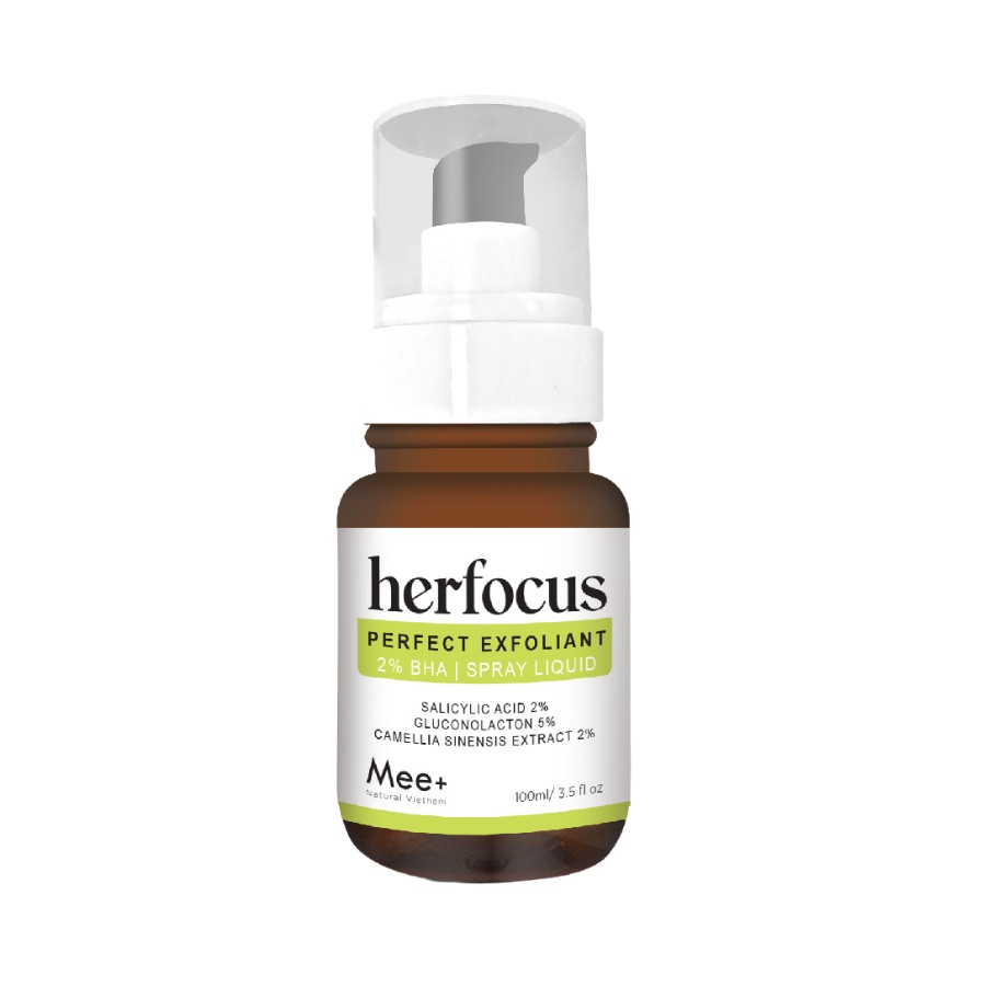 Viêm nang lông, viêm lỗ chân lông HERFOCUS - Xịt viêm nang lông 2% BHA Mee Natural