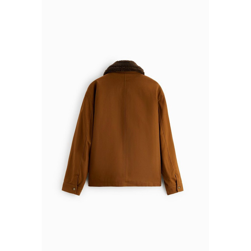 Áo khoác nam lót lông Zara authentic DOUBLE-FACED size S