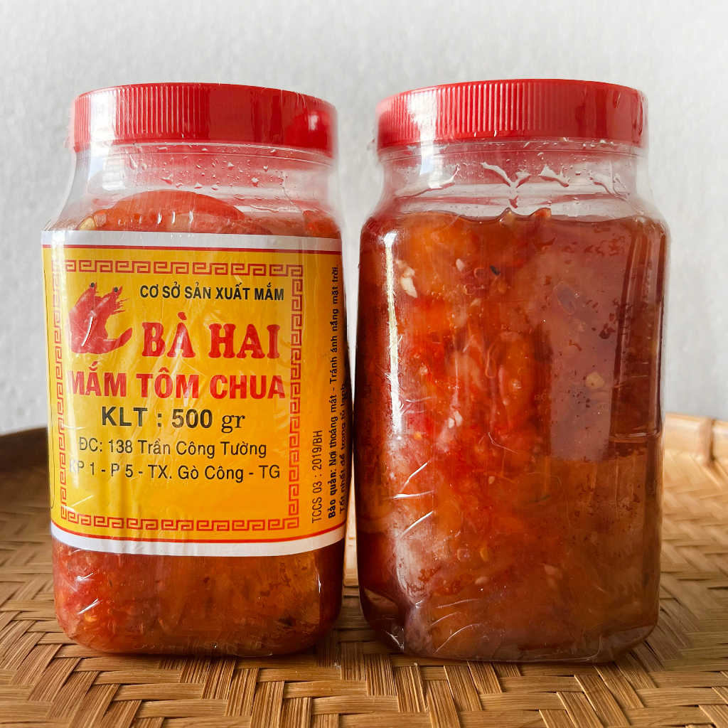 Mắm tôm chua 500g, Mắm Tôm Chua Chính Hiệu Bà Hai Gò Công - Giao hàng cực nhanh