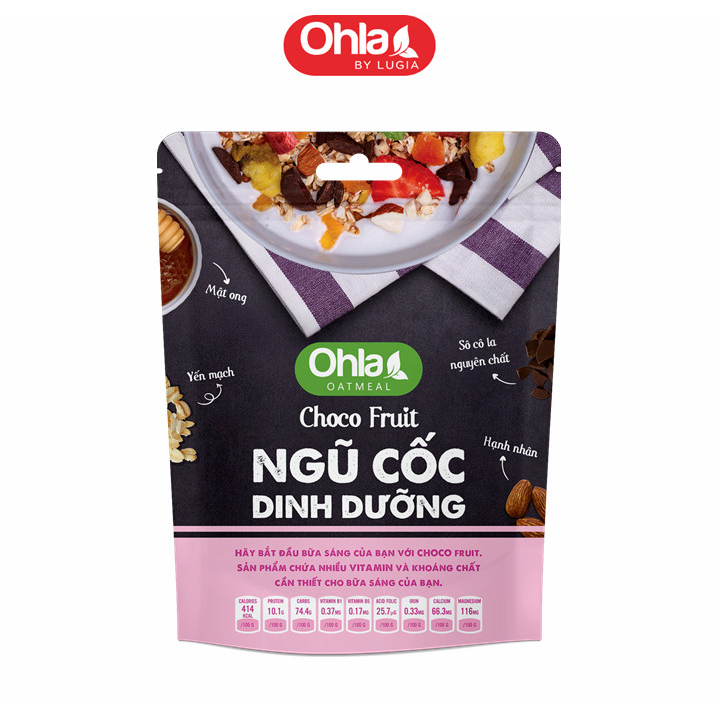 Ngũ Cốc Dinh Dưỡng Choco Fruit Ohla 180G