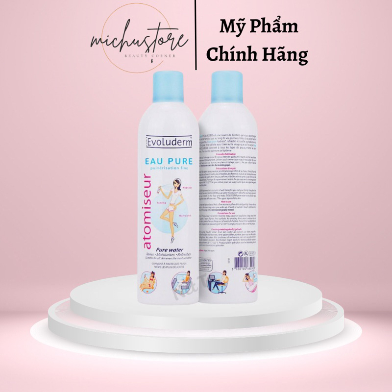 Xịt Khoáng Evoluderm Pháp 400Ml Không Mùi Cung Cấp Nước , Dưỡng Ẩm , Chống Kích Ứng Và Tạo Cảm Giác Dễ Chịu | BigBuy360 - bigbuy360.vn