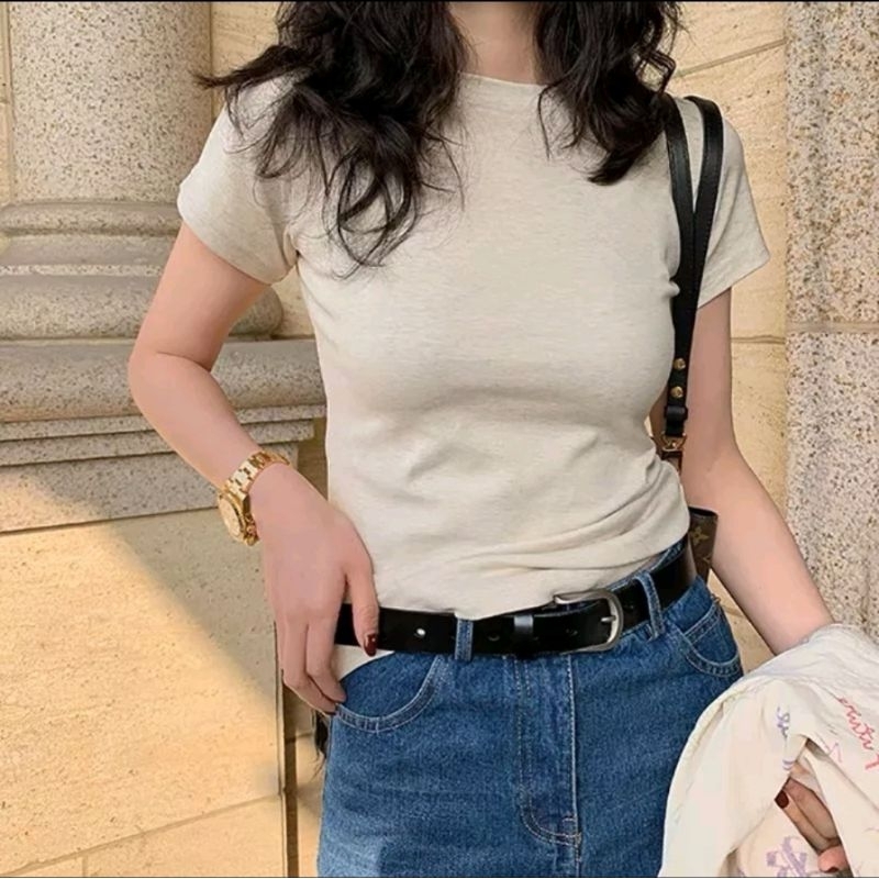 Áo baby tee thun cotton 2 chiều cao cấp Contra shop chất dày dặn form đẹp tôn dáng thoáng mát