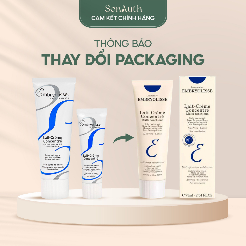 Kem dưỡng Embryolisse Lait Creme Concentre [new packaging]