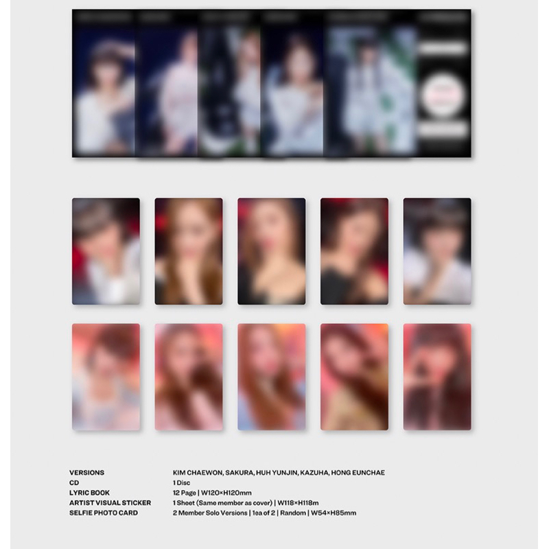 Album Le Sserafim Fearless Nhật