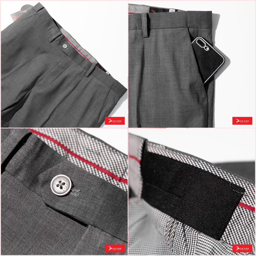Quần Âu Bigsize Nam 80-140KG AKYOO Cao Cấp, Chống Nhăn, Không Bai Xù -QA D4 - QA XANH D26