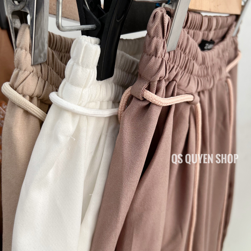 Quần Ống Suông Phối Dây Trẻ Trung Năng Động QS QUYEN SHOP