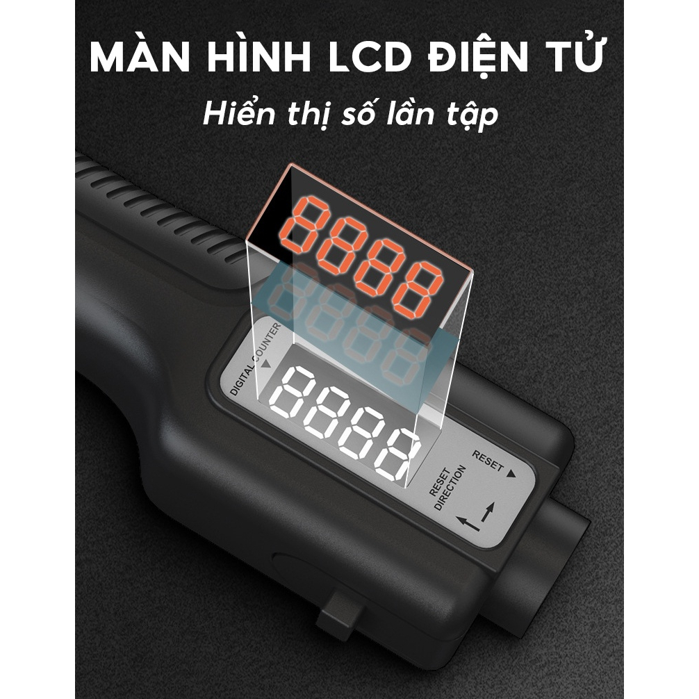 Kìm Bóp Tay Điều Chỉnh Lực Từ 10-100kg Tích Hợp Đồng Hồ Đếm Số Điện Tử Đại Nam Sport