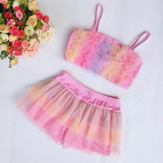Bộ đồ bơi màu sắc cầu vồng cho bé gái từ 9-33kg. mã hàng: nk0094