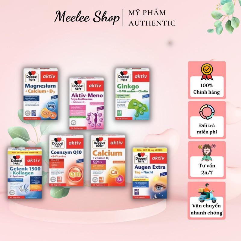 Bộ vitamin tổng hợp Doppelherz của Đức - DATE MỚI ĐỦ BILL