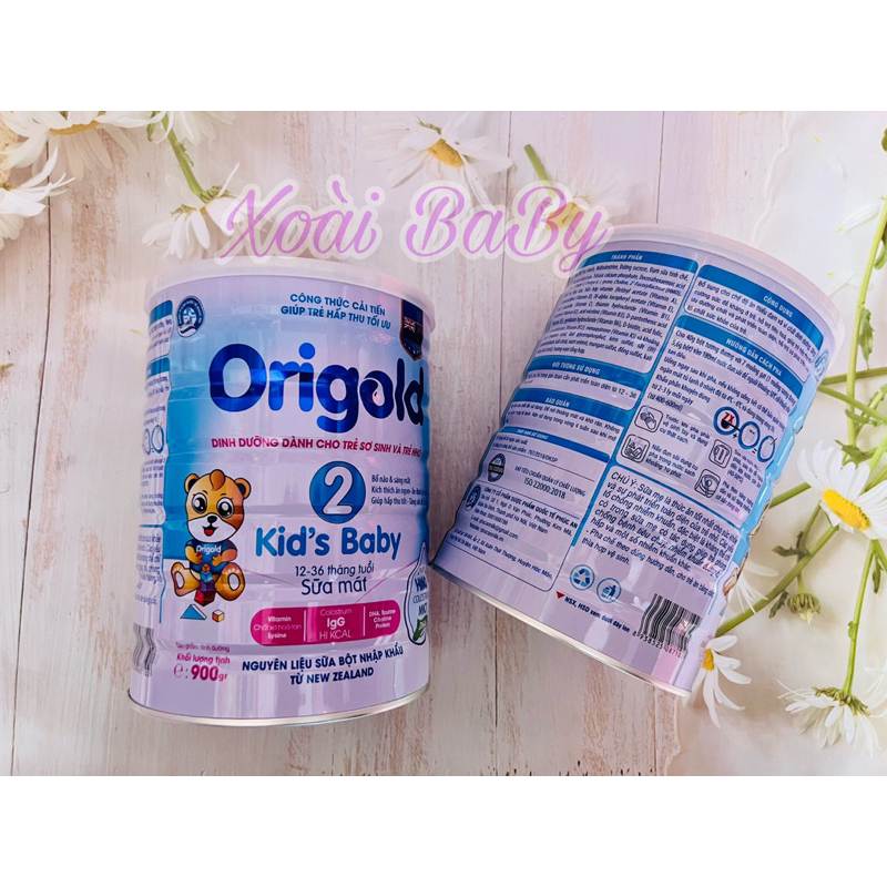 Sữa Mát Origold Kids BaBy Số 2 Cho Bé Từ 12-36 Tháng 900g