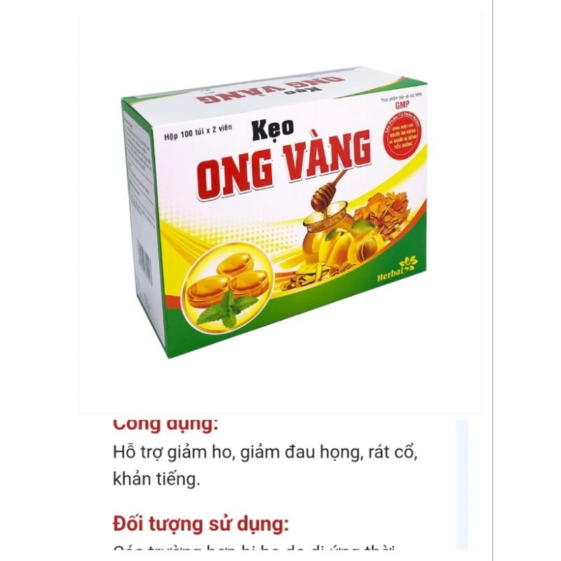 Kẹo ong vàng gói lẻ 10viên