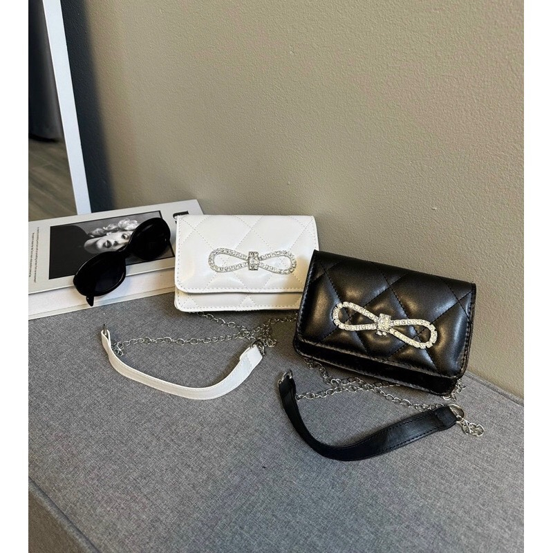 Túi Xách Nữ Dây Xích Đeo Chéo Đi Chơi Dạy Học Thời Trang Da Đẹp - TDC023