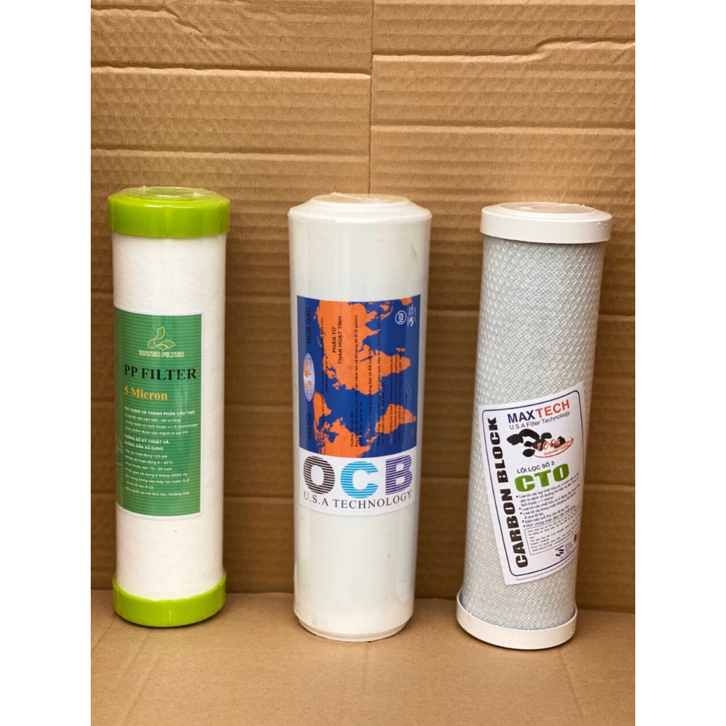 Bộ ba lõi lọc máy lọc nước RO 1-2-3 Lõi lọc thô cho máy lọc nước RO