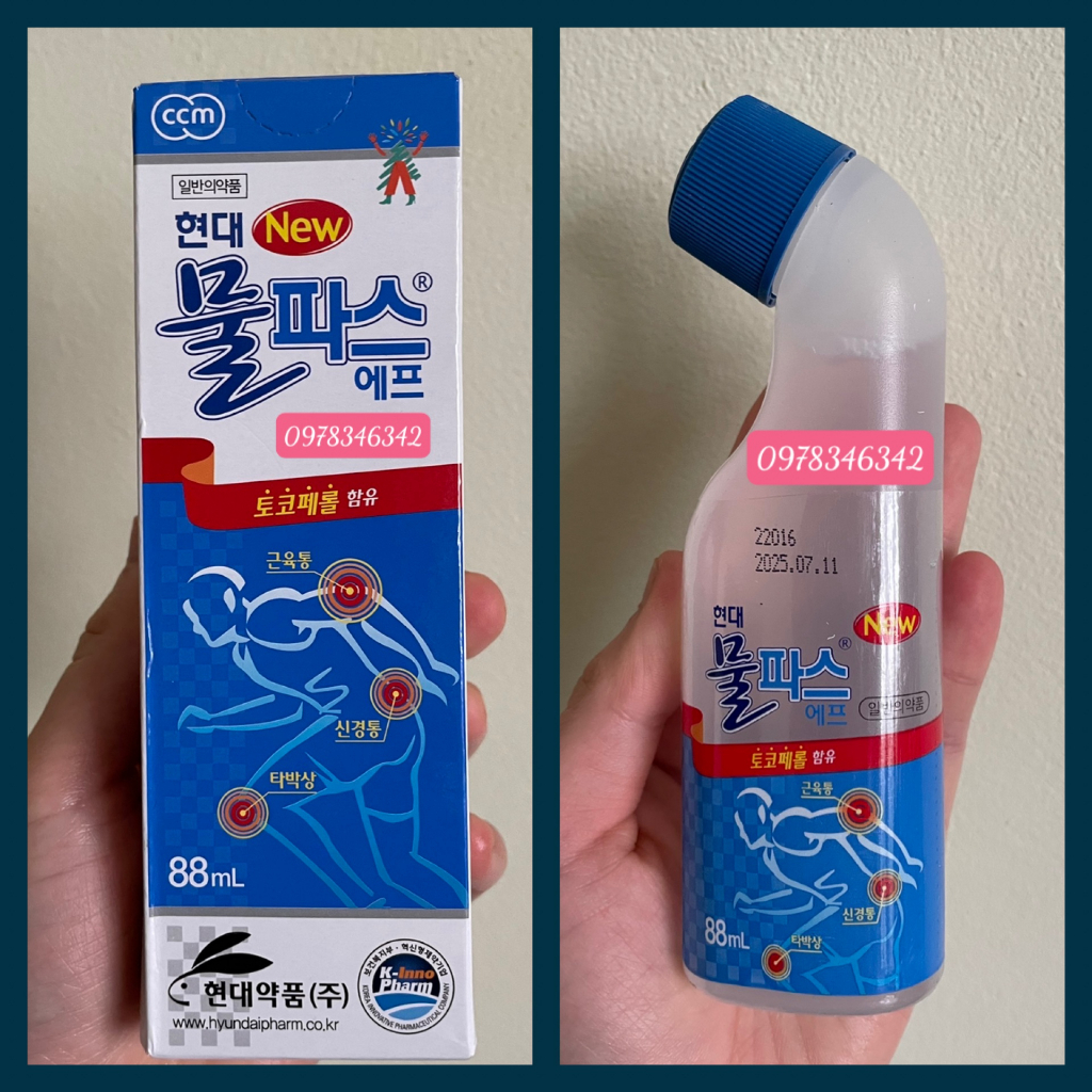 Dầu giảm đau Moolpas-S Sinsin 45ml và 88ml, Salonpas ( đặc biệt có ứng dụng linh hoạt trong ngành da giày, dệt may)