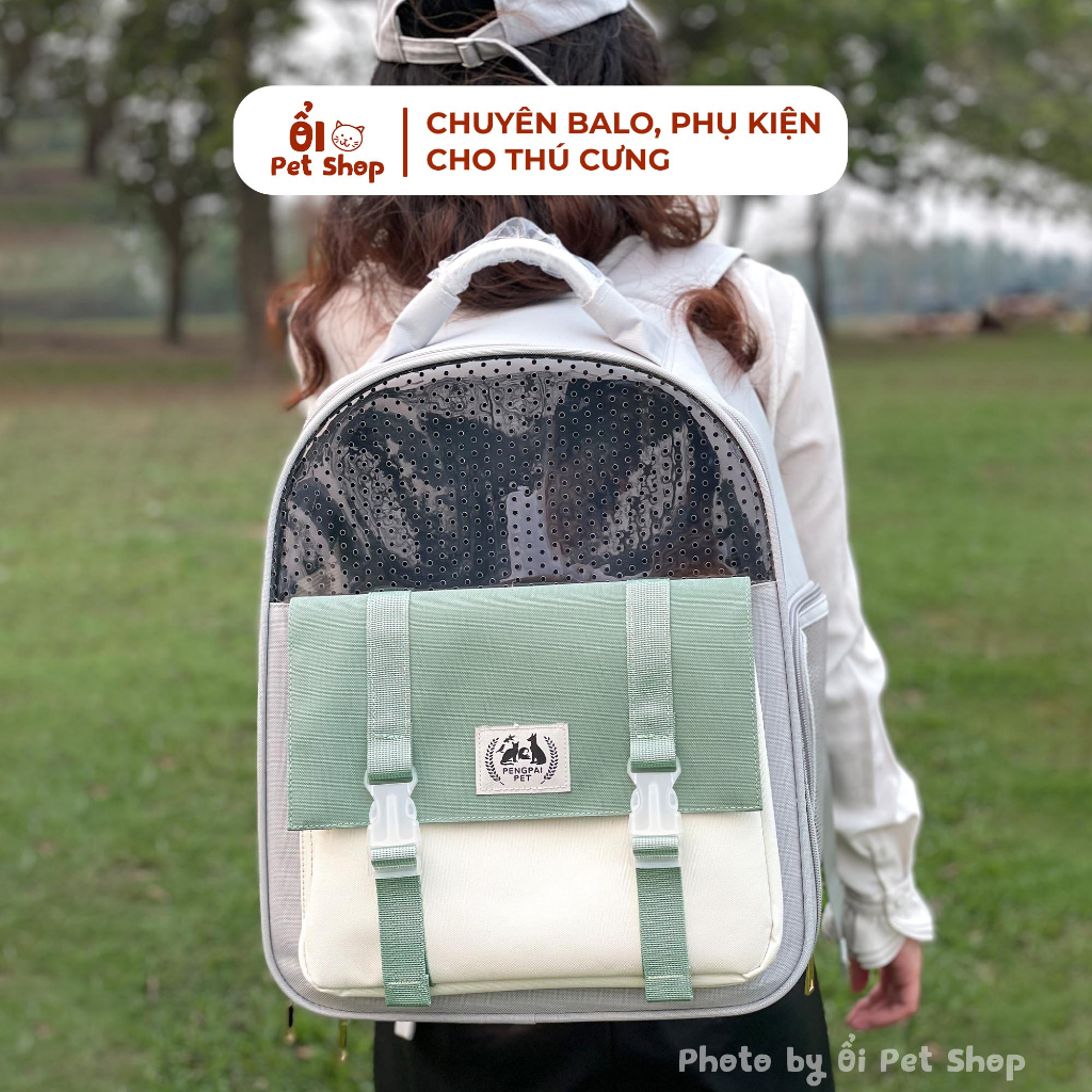 Balo Vận Chuyển Chó Mèo PENGPAI 34x24x40 Nhiều Màu Bền Đẹp Khung Sắt Bao Viền