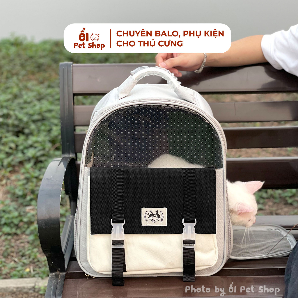 Balo Vận Chuyển Chó Mèo PENGPAI 34x24x40 Nhiều Màu Bền Đẹp Khung Sắt Bao Viền