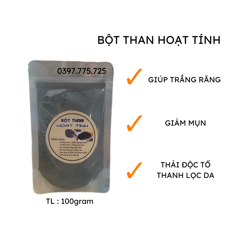 100gram bột than tre hoạt tính
