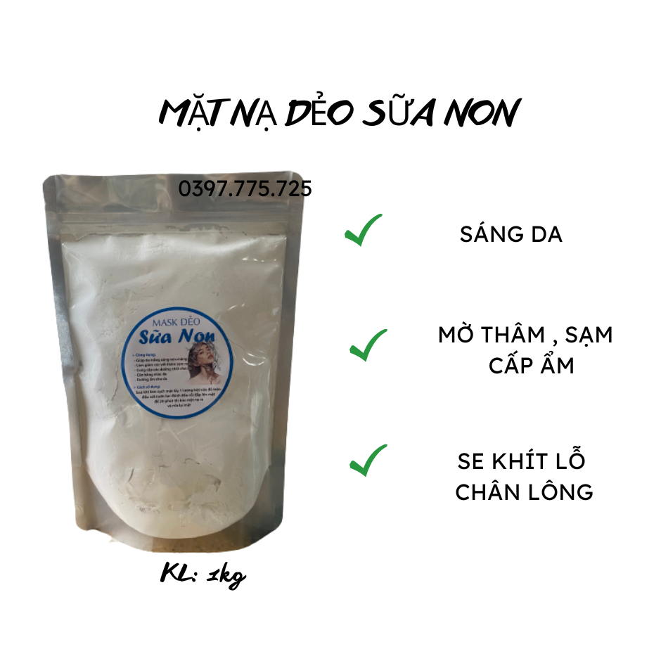 1KG Mặt nạ dẻo sữa non