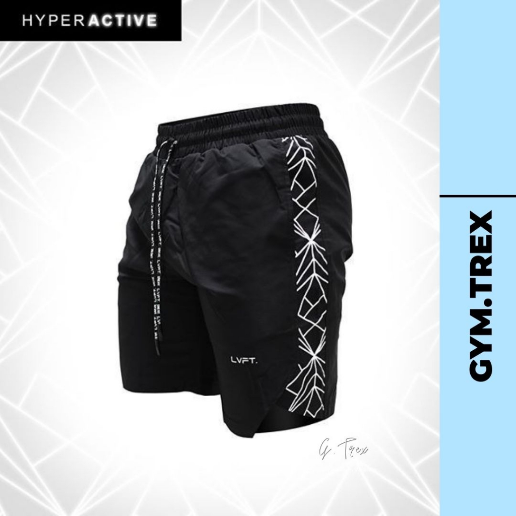 Quần đùi nam tập gym LVFT SP230, Quần short nam thể thao GYMTREX