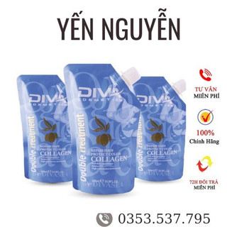 Diva - dầu hấp ủ dưỡng ẩm phục hồi siêu mềm mượt diva collagen 500ml