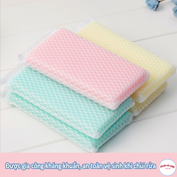 Set 5 Mút Rửa Chén Tạo Bọt Kháng Khuẩn DAISO
