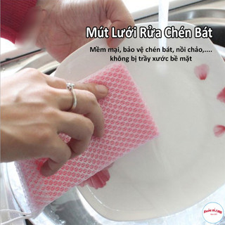 Set 5 Mút Rửa Chén Tạo Bọt Kháng Khuẩn DAISO