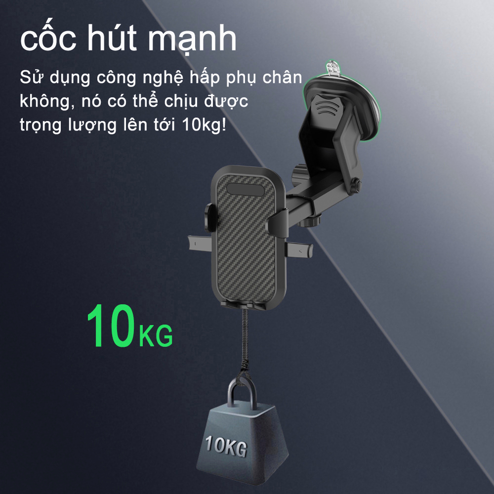 GIÁ ĐỠ ĐIỆN THOẠI Ô TÔ 360 độ, kẹp điện thoại đa năng 3 chức năng gắn trên xe ô tô độc đáo