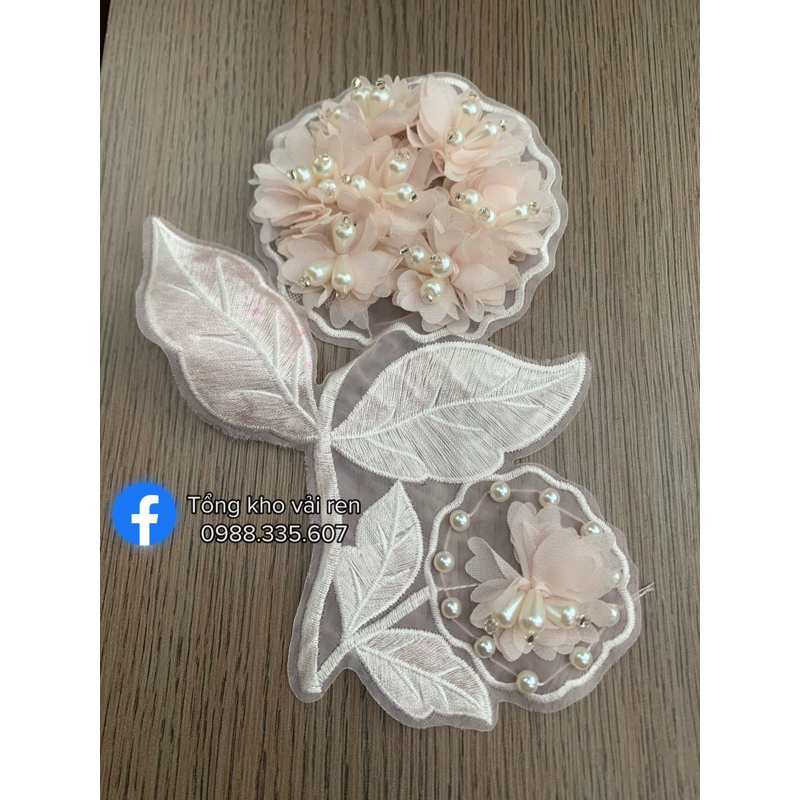 Hoa đính áo cao cấp dùng cho áo dài,dạ hội,đầm váy