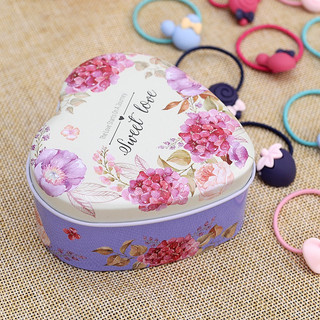 Hộp dây cột tóc hình tim  dễ thương cho bé [BUOCTOC02]