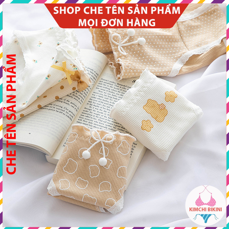 nội y cotton Cao Cấp Vải Mềm Thoáng Khí Thấm Hút Mồ Hôi KIMCHIBIKINI quần lót cho nữ dễ thương QL042