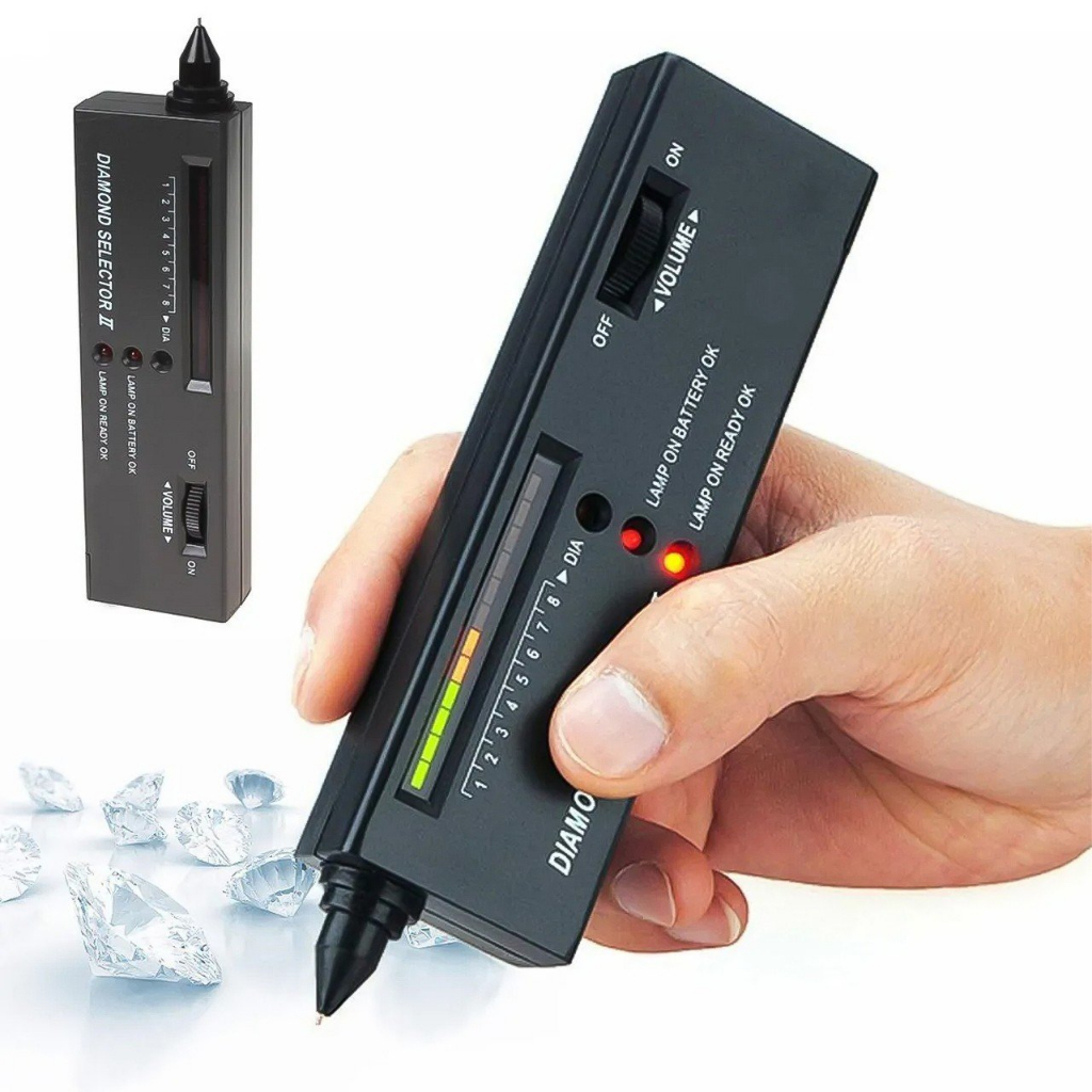 Bút thử kim cương máy đo độ cứng đá quý kèm pin- Dụng cụ kiểm tra kim cương, đá quý (DIAMOND SELECTOR II) -dc5006+dc1421