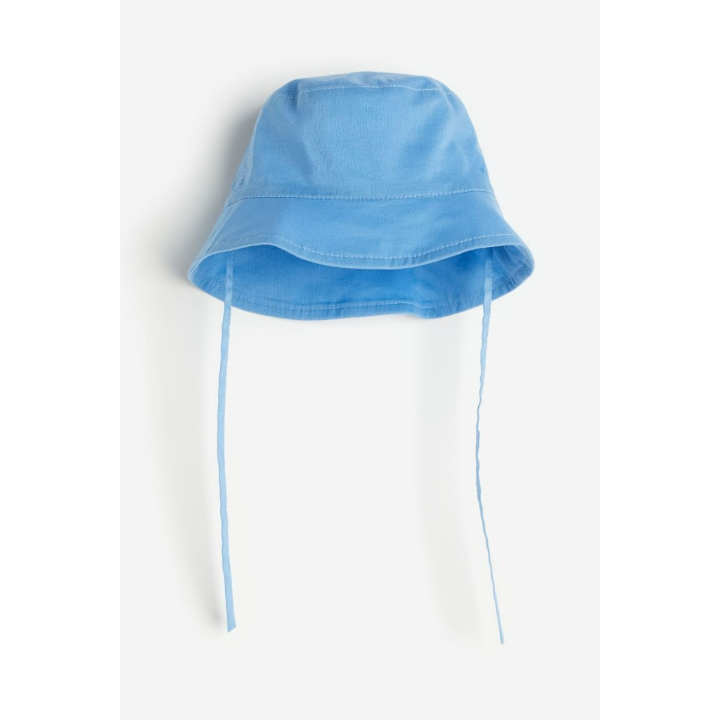 Mũ cotton trắng/nâu/xanh/tím/hồng có dây 0862636 1118710 HM H&M_Hàng UK US