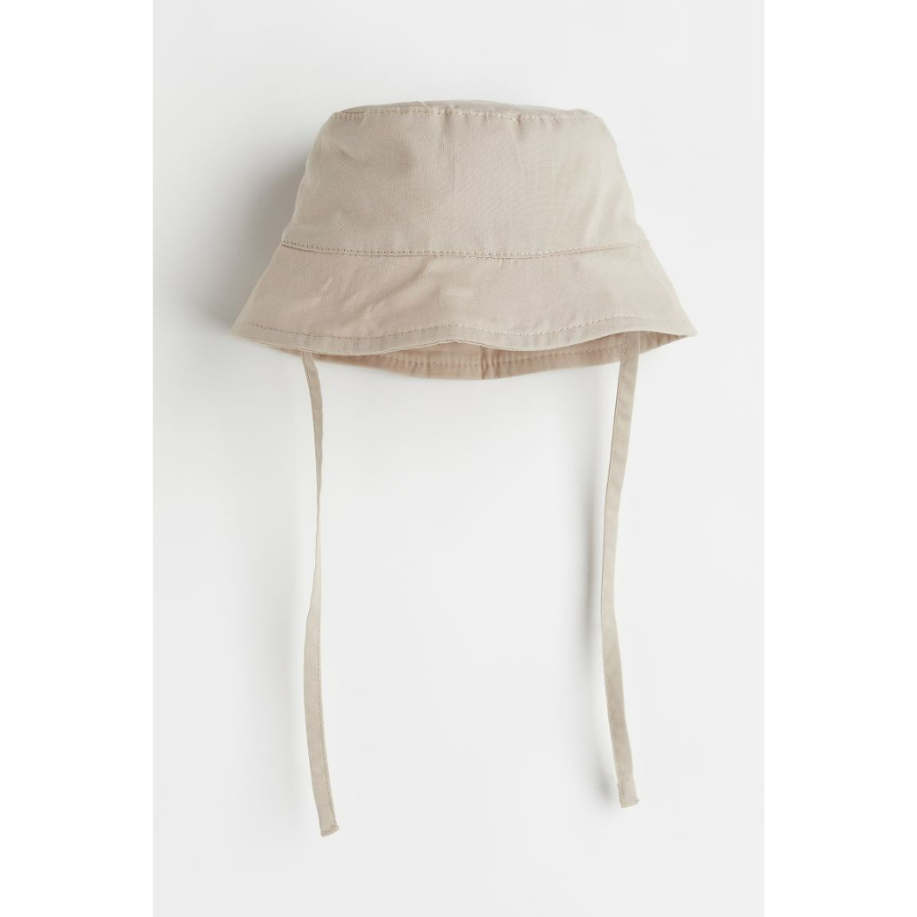 Mũ cotton trắng/nâu/xanh/tím/hồng có dây 0862636 1118710 HM H&M_Hàng UK US