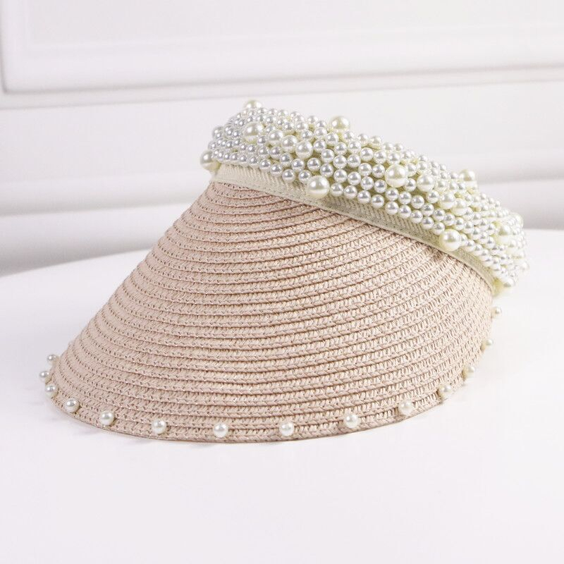 Mũ Cói Nửa Đầu Nữ Đan Rộng Vành MC57 Cá Tính Cao Cấp Mugu - Nón Phớt Nữ Đi Biển, Đánh Tennis Chất Cói Che Nắng