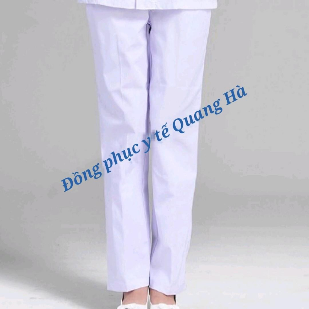 ÁO Blouse , Áo choàng bác sĩ ngắn tay dáng dài gần tới gối vải Thô COTTON dày dặn cao cấp.