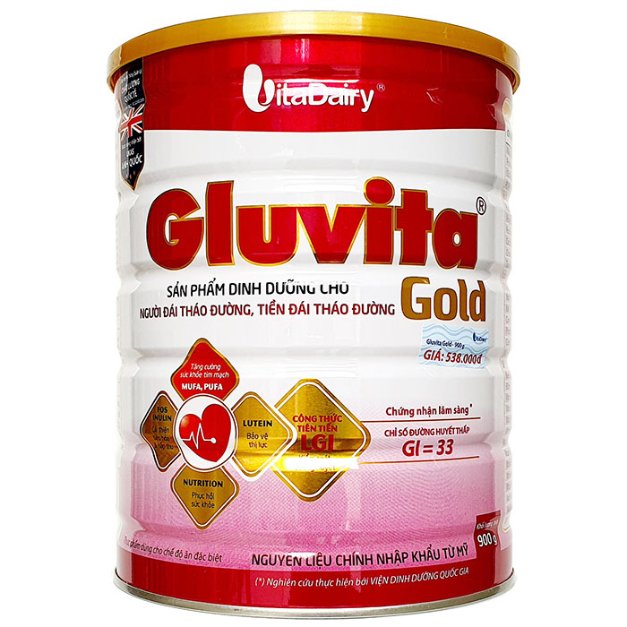 Sữa Gluvita Gold_900g / 400g - Dành cho người bị tiểu đường - Date Mới