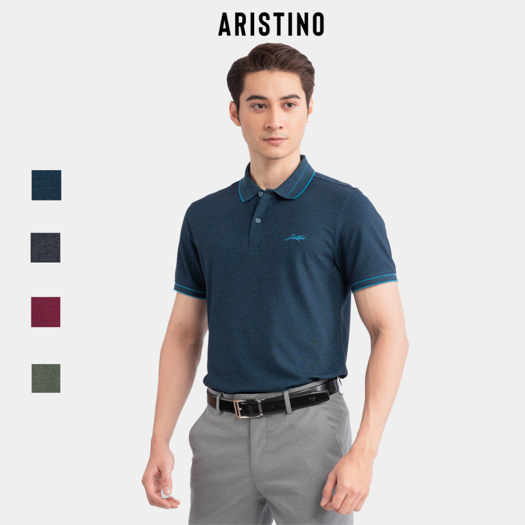 [MỚI] Áo polo ngắn tay ARISTINO phom suông nhẹ, 5 màu trẻ trung, ấn tượng  - APS115S3